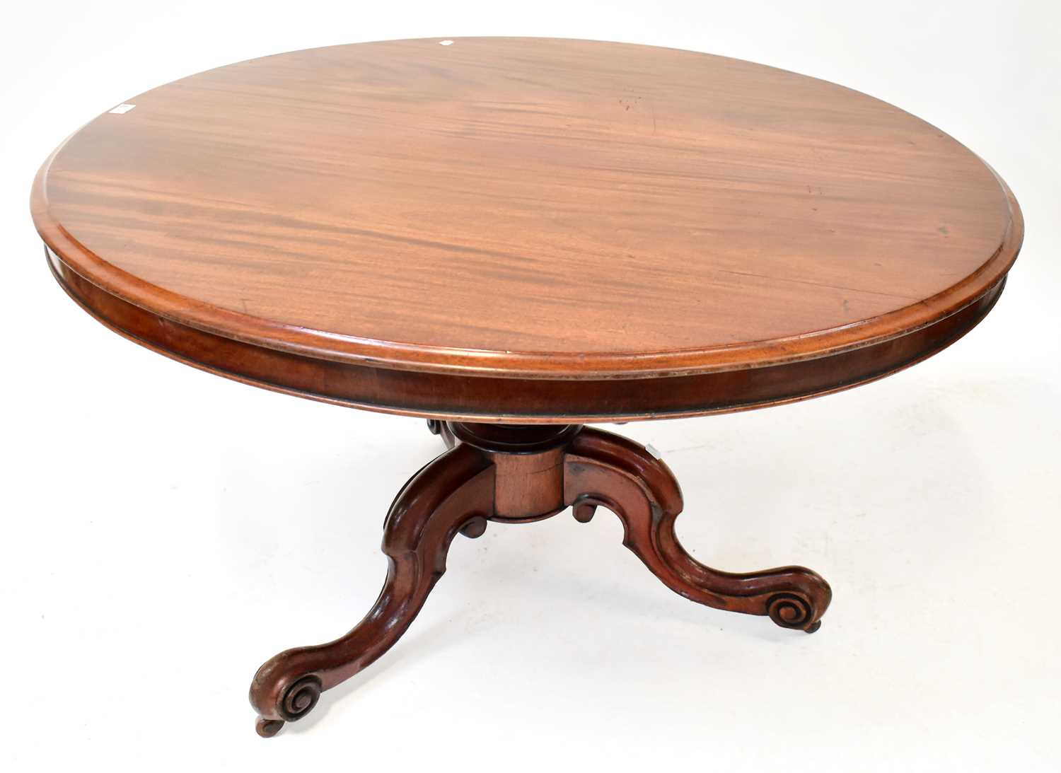 Lot 35 - A Victorian mahogany tilt-top circular...