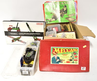 Lot 676 - MECCANO; to include a boxed accessory outfit,...
