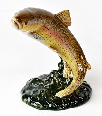 Lot 115 - BESWICK; a model of a trout, no. 1032, height...