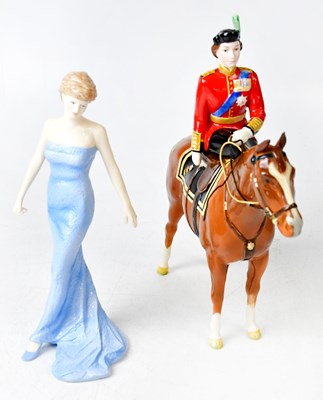 Lot 113 - BESWICK; a model of HM Elizabeth II mounted on...