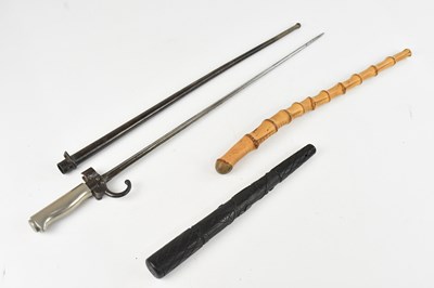 Lot 1341 - A WWI period French Lebel bayonet with...