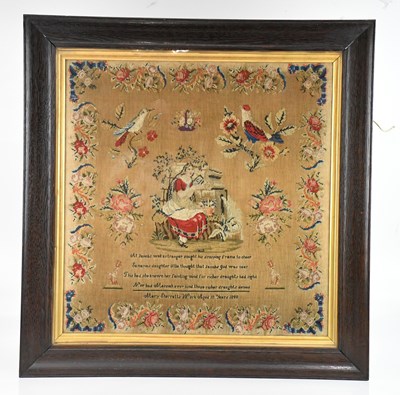 Lot 1812 - A 19th century sampler by Mary Sherratts, aged...