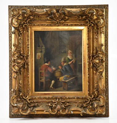 Lot 1043 - CARL OSTERSETZER (1850-1914); oil on board,...