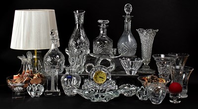 Lot 1798 - A quantity of cut and moulded glassware...