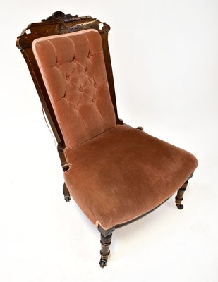 Lot 39 - An Edwardian mahogany swing toilet mirror,...