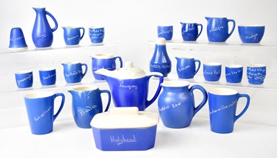 Lot 177 - A quantity of blue and white motto ware, to...