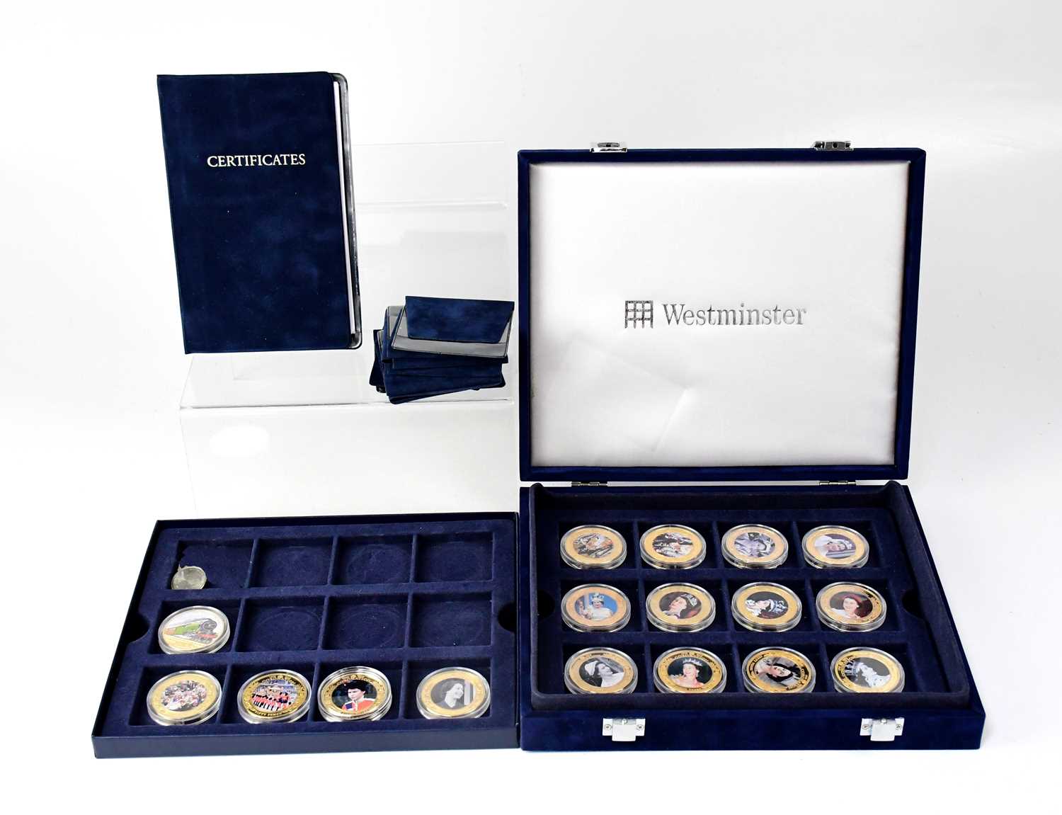 Lot 977 - WESTMINSTER MINT; sixteen commemorative coins...