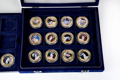 Lot 977 - WESTMINSTER MINT; sixteen commemorative coins...