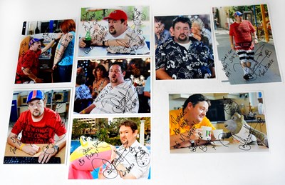 Lot 393 - JOHNNY VEGAS; eight signed colour photographs...