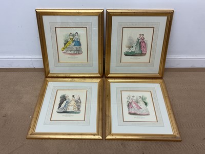 Lot 545 - Four reproduction prints for French fashion...