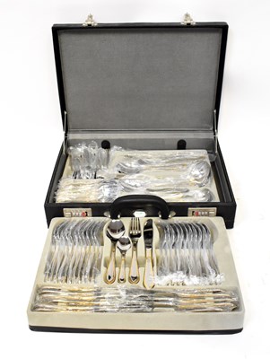 Lot 831 - WILLHIEM; a cased set of stainless steel...