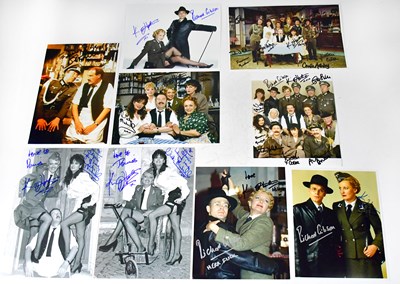 Lot 398 - ALLO ALLO; seven signed colour photographs,...