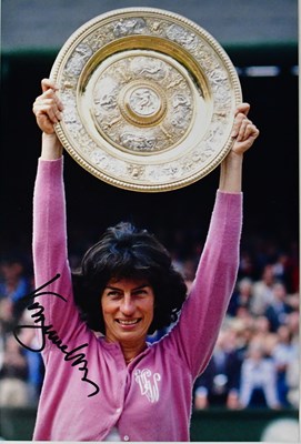 Lot 588 - VIRGINIA WADE; three signed colour photographs...