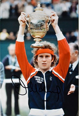 Lot 578 - JOHN MCENROE; seven colour photographs, three...