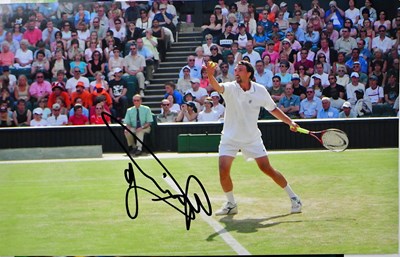Lot 582 - GORAN IVANISEVIC; five signed colour...