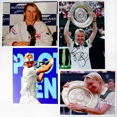Lot 579 - JANA NOVOTNA; four signed colour photographs (4).