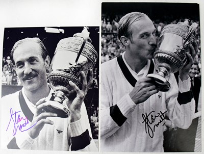 Lot 580 - STAN SMITH; two signed black and white...