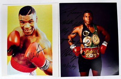 Lot 567 - MIKE TYSON; two signed photographs (2).