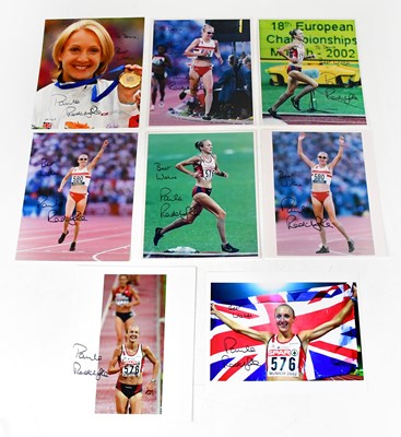 Lot 642 - PAULA RADCLIFFE; eight signed colour...