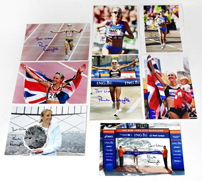 Lot 641 - PAULA RADCLIFFE; eight signed colour...