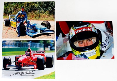 Lot 597 - MICHAEL SCHUMACHER; two signed colour...