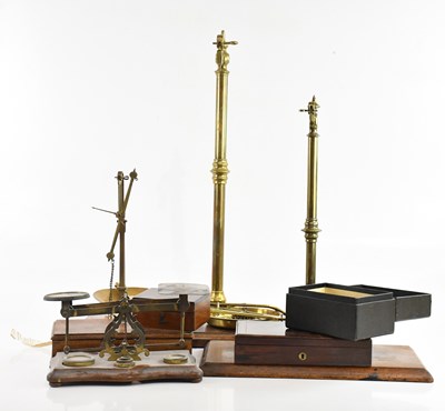 Lot 1040 - W & T AVERY; a set of Victorian brass balance...