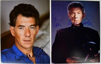 Lot 386 - SIR IAN MCKELLAN; two signed colour...
