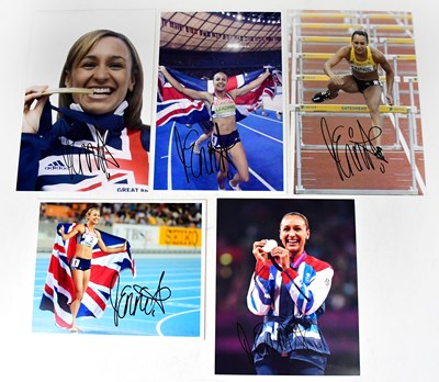 Lot 639 - JESSICA ENNIS; five signed colour photographs...