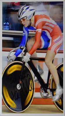 Lot 619 - VICTORIA PENDLETON; six signed colour...