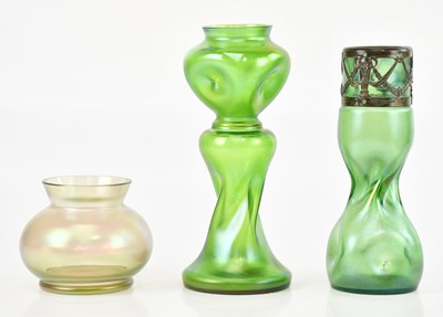 Lot 1774 - LOETZ; a glass vase, together with a further...