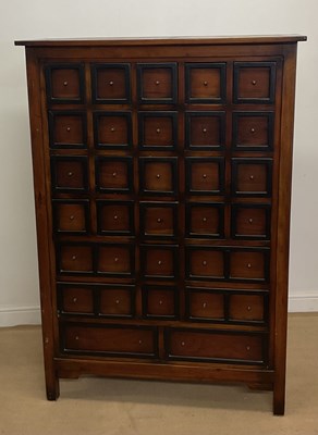 Lot 755 - A large contemporary multi-drawer chest,...
