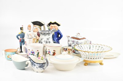 Lot 1726 - A 19th century Staffordshire Toby jug,...