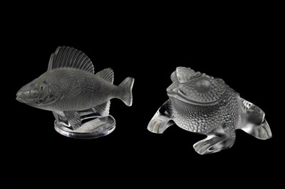 Lot 1563 - LALIQUE, FRANCE; a frosted glass model,...