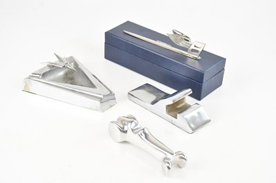 Lot 342 - BENTLEY; a 'Flying B' letter opener, boxed, an...