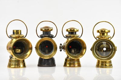 Lot 419 - LUCAS; four brass 'King of the Road' bicycle...