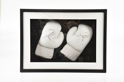 Lot 1412 - PRINCE NASEEM HAMED; a pair of signed boxing...