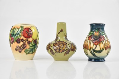 Lot 1588 - KERRY GOODWIN FOR MOORCROFT; an ovoid vase...