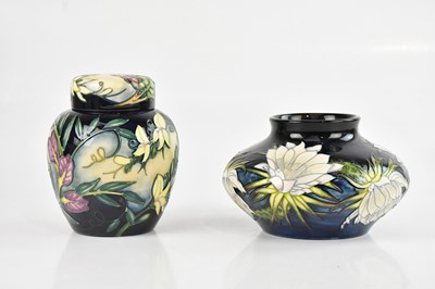 Lot 1583 - ANJI DAVENPORT FOR MOORCROFT; a squat vase in...