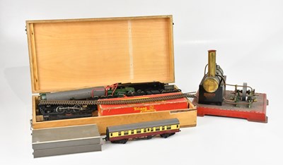 Lot 419 - A large collection of train track accessories,...