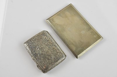 Lot 399 - A George V hallmarked silver cigarette case,...