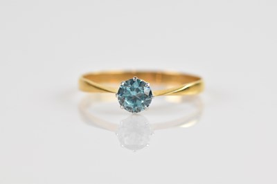 Lot 2576 - A yellow metal dress ring, indistinctly marked...