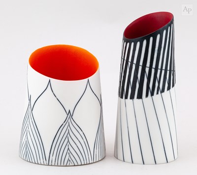 Lot 456 - LARA SCOBIE (born 1967); a slipcast porcelain...