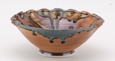 Lot 264 - DAN FINNEGAN (born 1955); a salt glazed bowl...