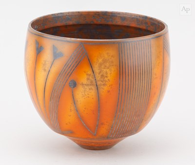 Lot 298 - DUNCAN ROSS (born 1943); a smoke fired vessel...