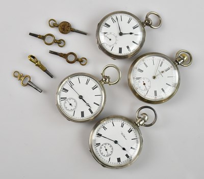 Lot 422 - WALTHAM; a crown wind open faced hallmarked...