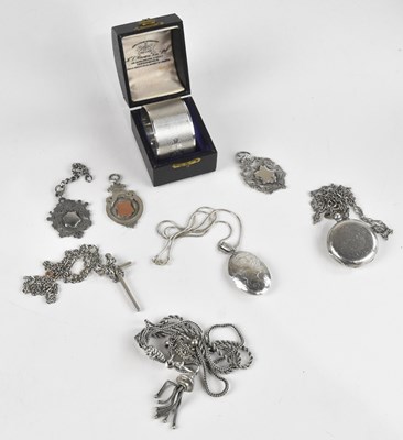 Lot 1024 - A collection of hallmarked silver and white...