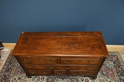 Lot 2943 - An 18th century mahogany mule chest of...