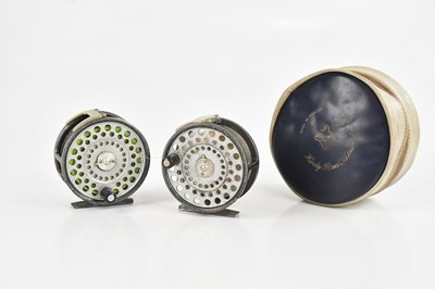 Lot 1434 - HARDY BROS; two ‘Zenith’ alloy salmon fly...