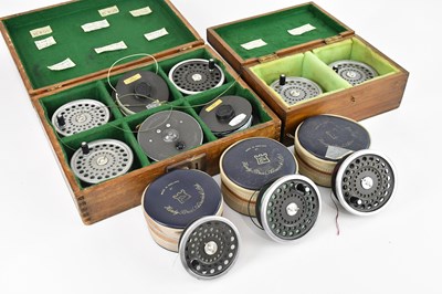 Lot 1420 - HARDY BROS; two ‘Marquis Salmon No 1’ reels,...