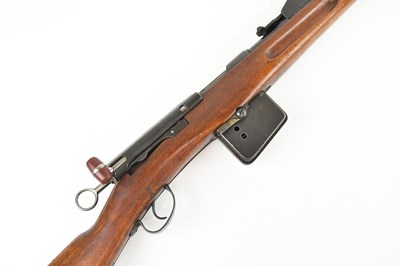 Lot 1377 - SCHMIDT RUBIN; an M1889 straight pull rifle,...